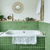 Forest Herringbone Cement Tile